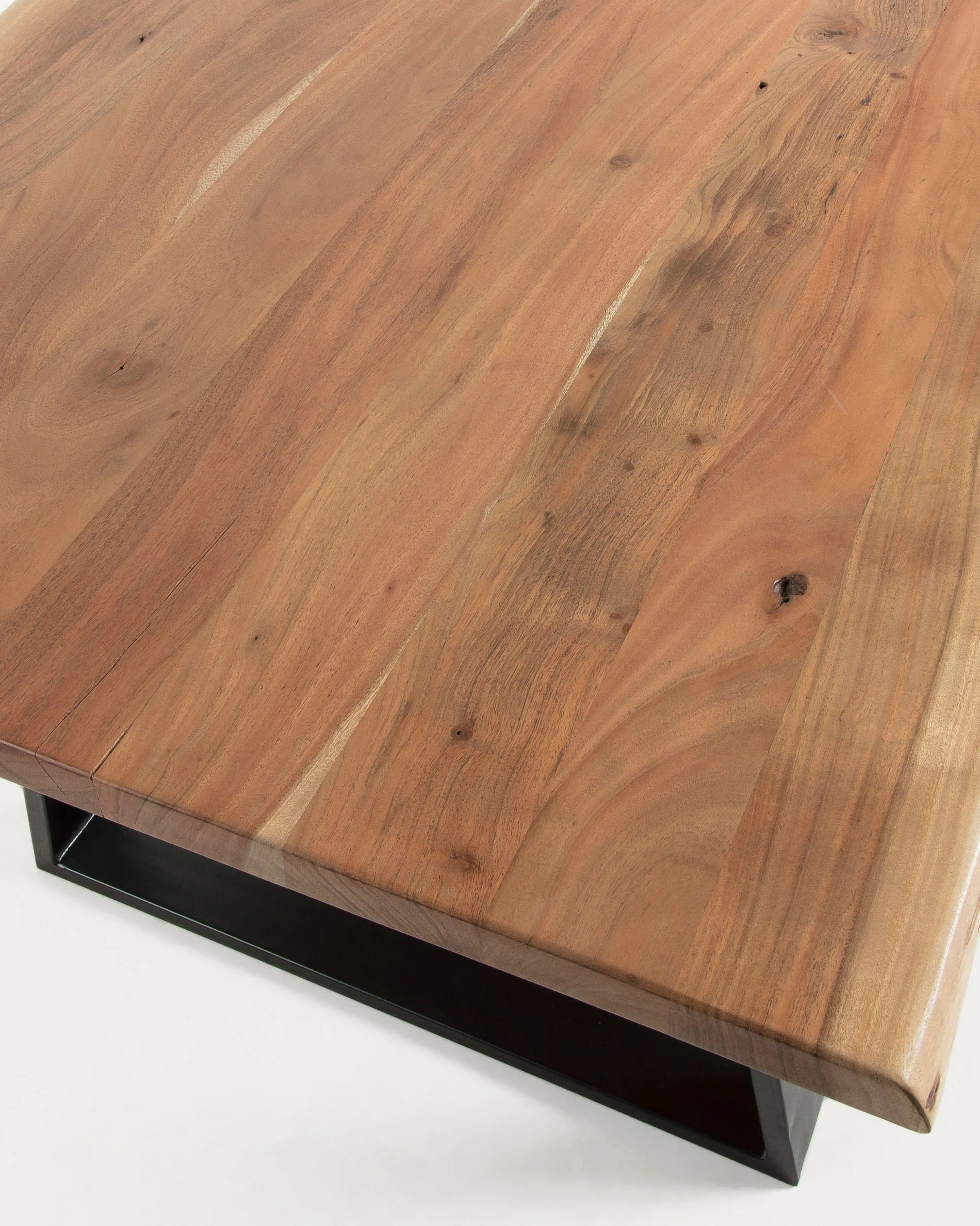 Alaia table in solid acacia wood with natural finish, 160 x 90 cm - Image 5
