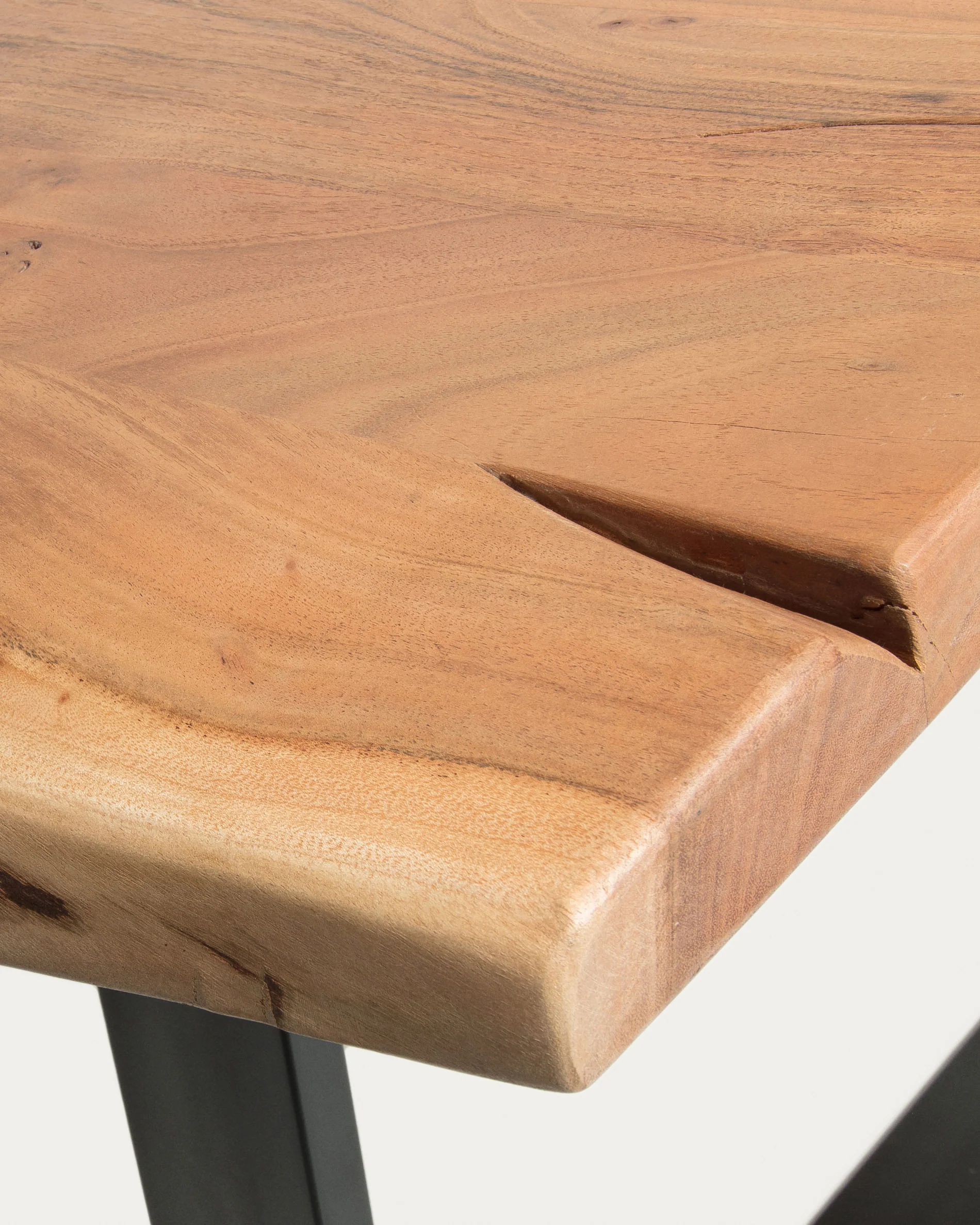 Alaia table made from solid acacia wood with natural finish, 180 x 90 cm - Image 3
