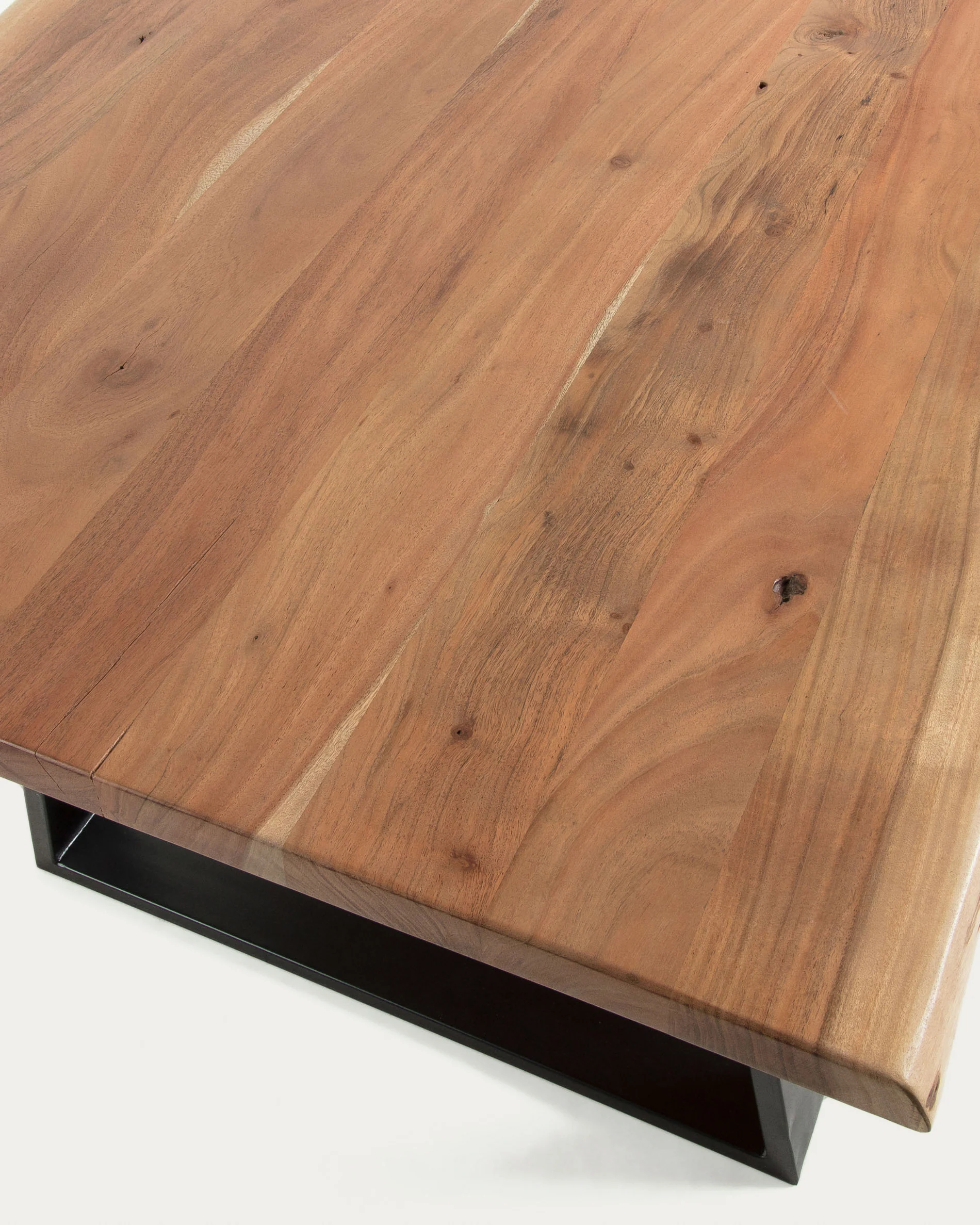 Alaia table made from solid acacia wood with natural finish, 180 x 90 cm - Image 5