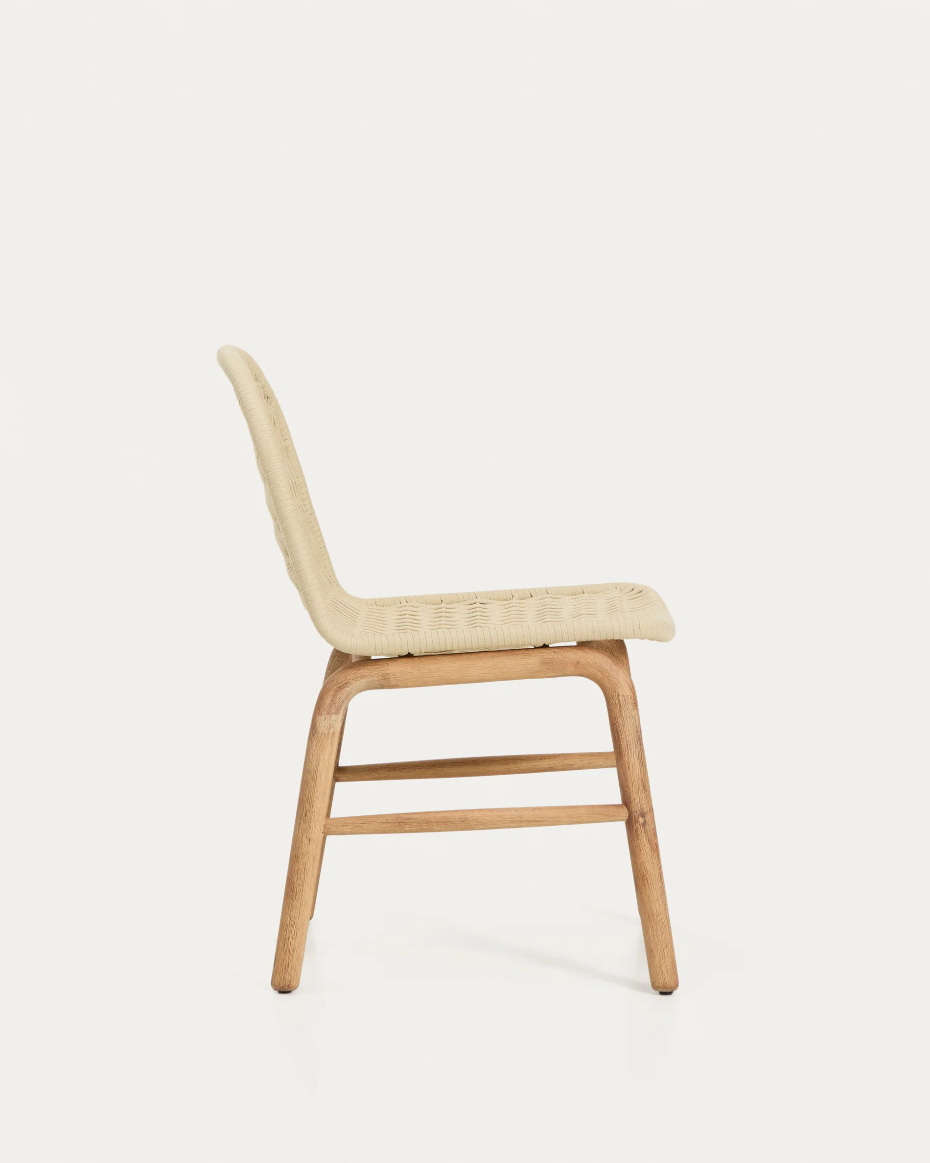 Alipa chair in FSC 100% solid acacia wood and ecru rope cord - Image 6