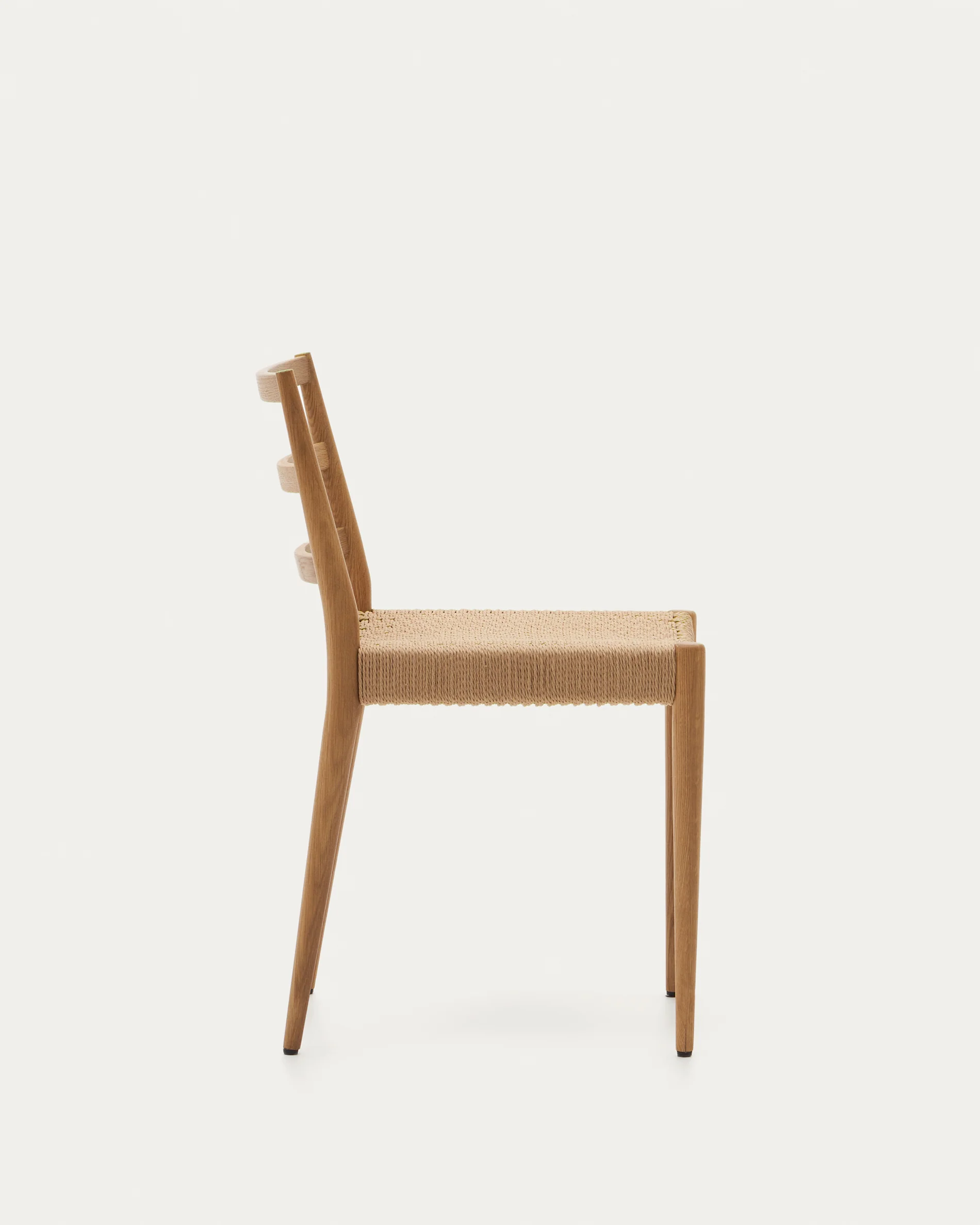 Analy chair in solid oak FSC 100% with natural finish and rope seat - Image 6