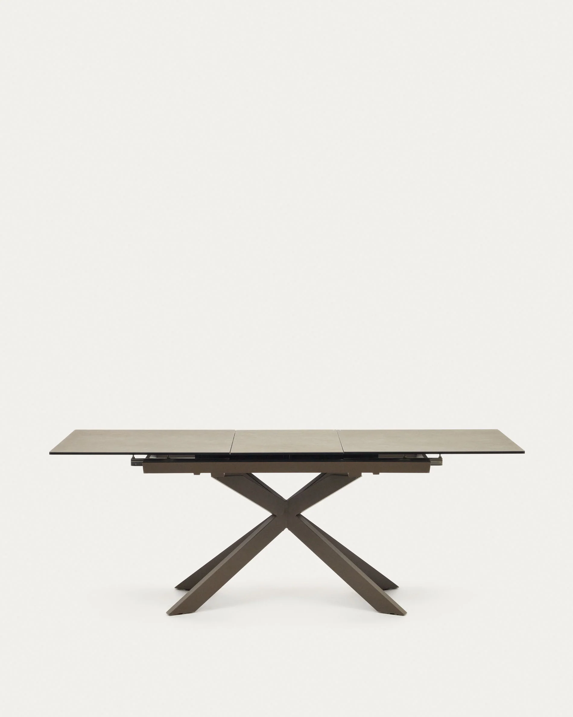 Atminda extendable table, porcelain and steel legs with a grey finish, 160 (210) x 90 cm - Image 5