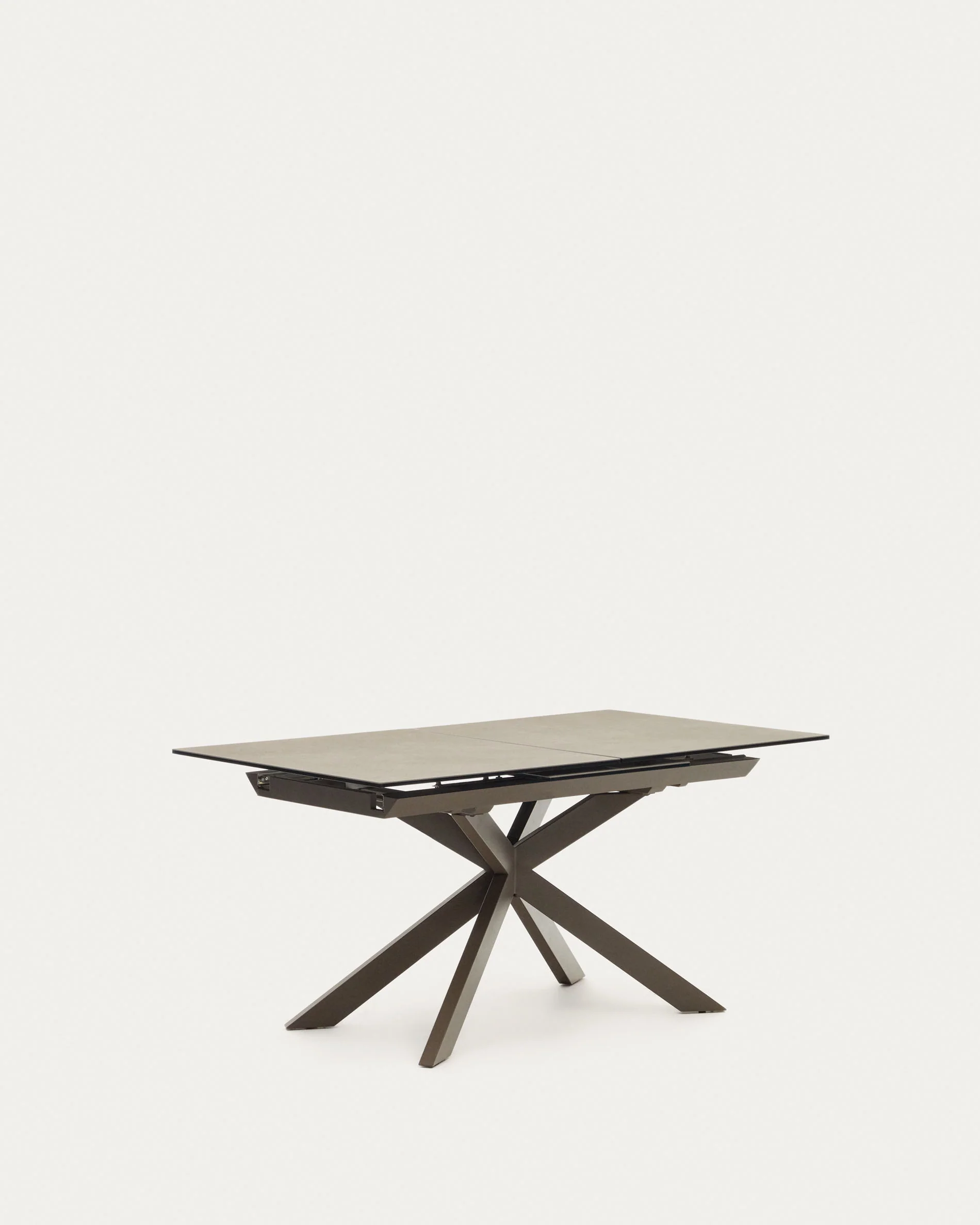 Atminda extendable table, porcelain and steel legs with a grey finish, 160 (210) x 90 cm - Image 7