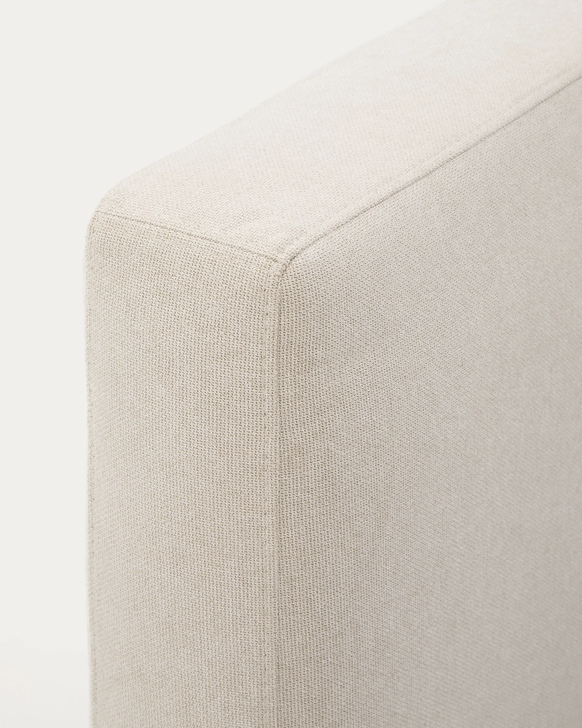 Ecru Blok bed with removable covers for 180 x 200 cm mattress FSC Mix Credit - Image 10