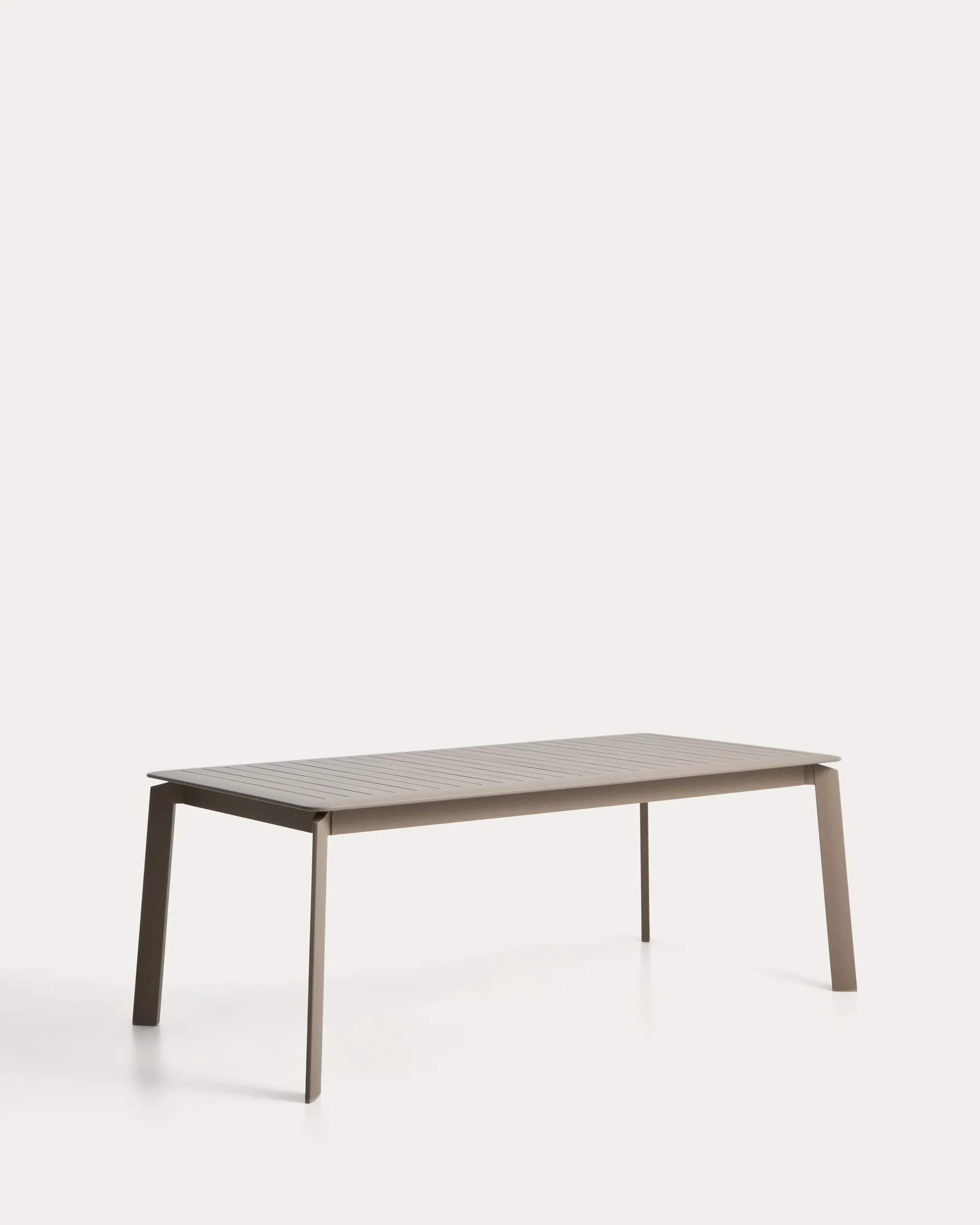 Brela taupe extendable aluminium table 205(287) x 100cm - Image 6