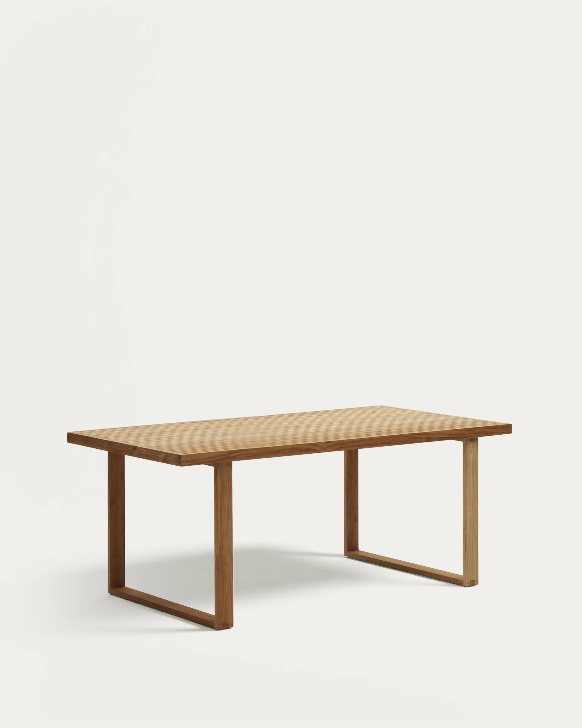 Canadell 100% outdoor solid recycled teak table, 180 x 90 cm - Image 4