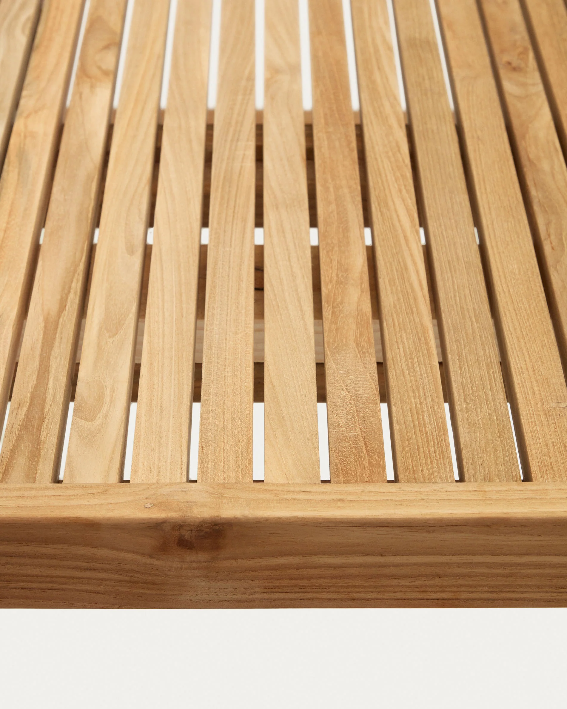 Canadell 100% outdoor solid recycled teak table, 220 x 100 cm - Image 8