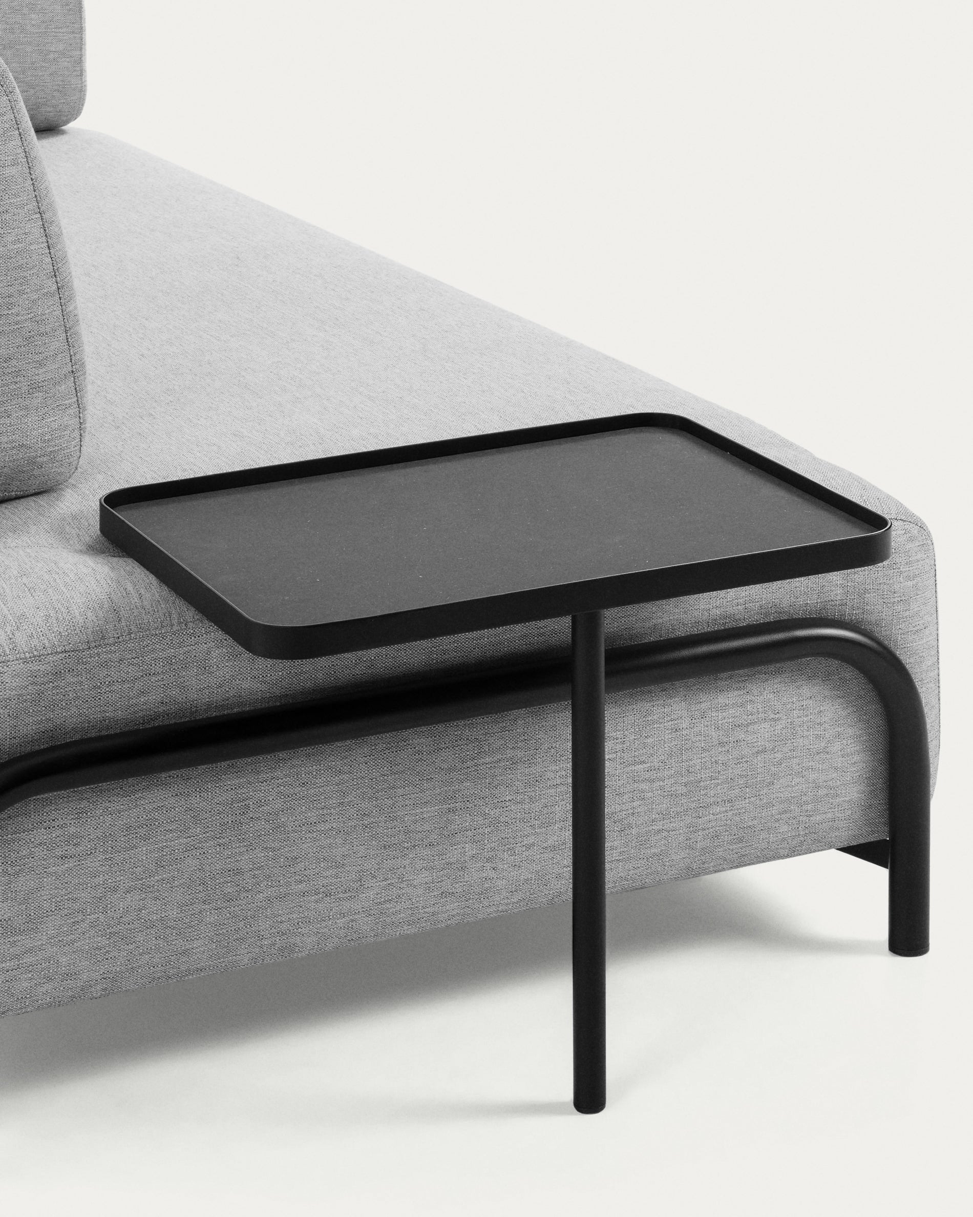 Compo 3 seater sofa in light grey, 232 cm - Image 3