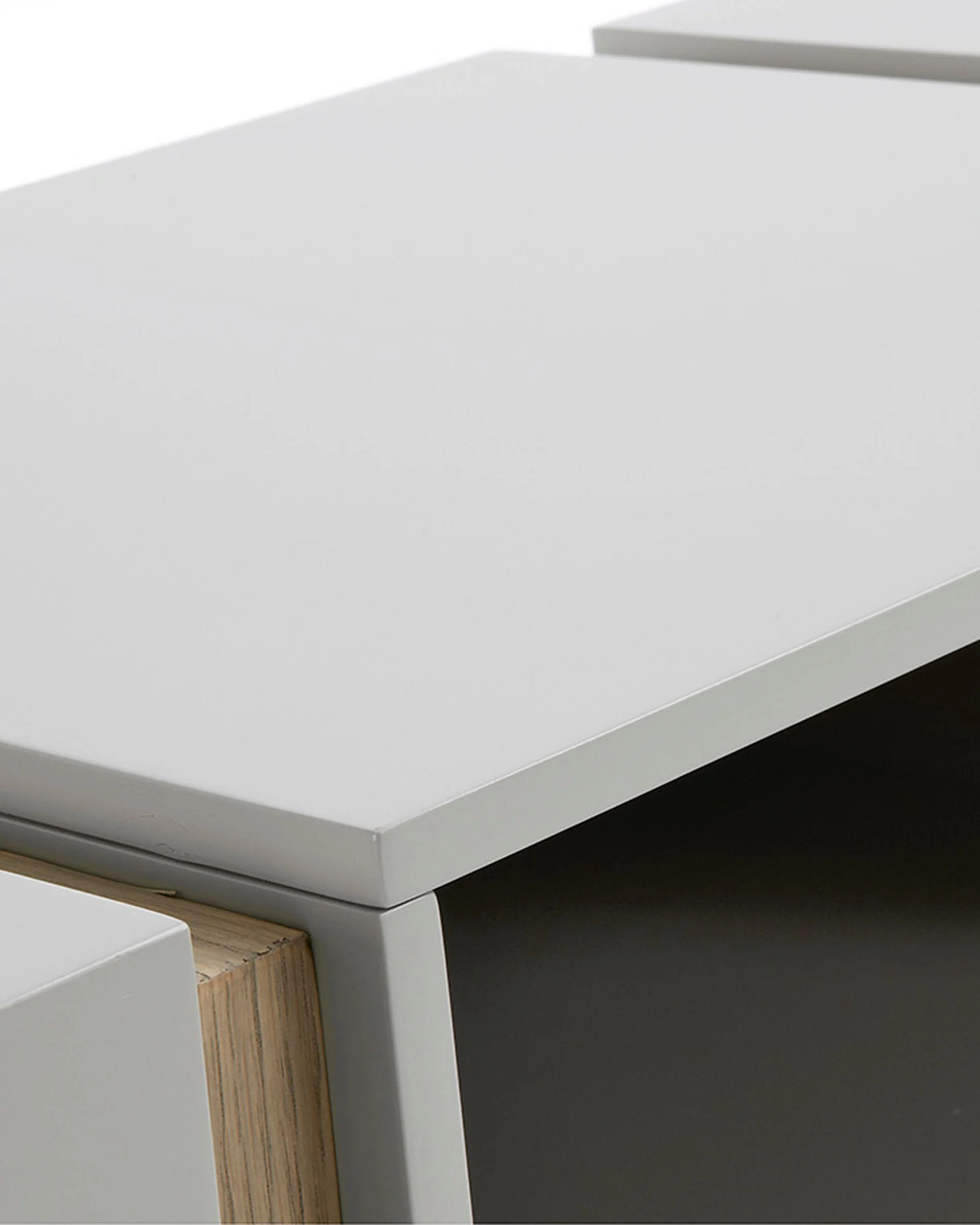 DE Tv cabinet, 140 cm grey - Image 3