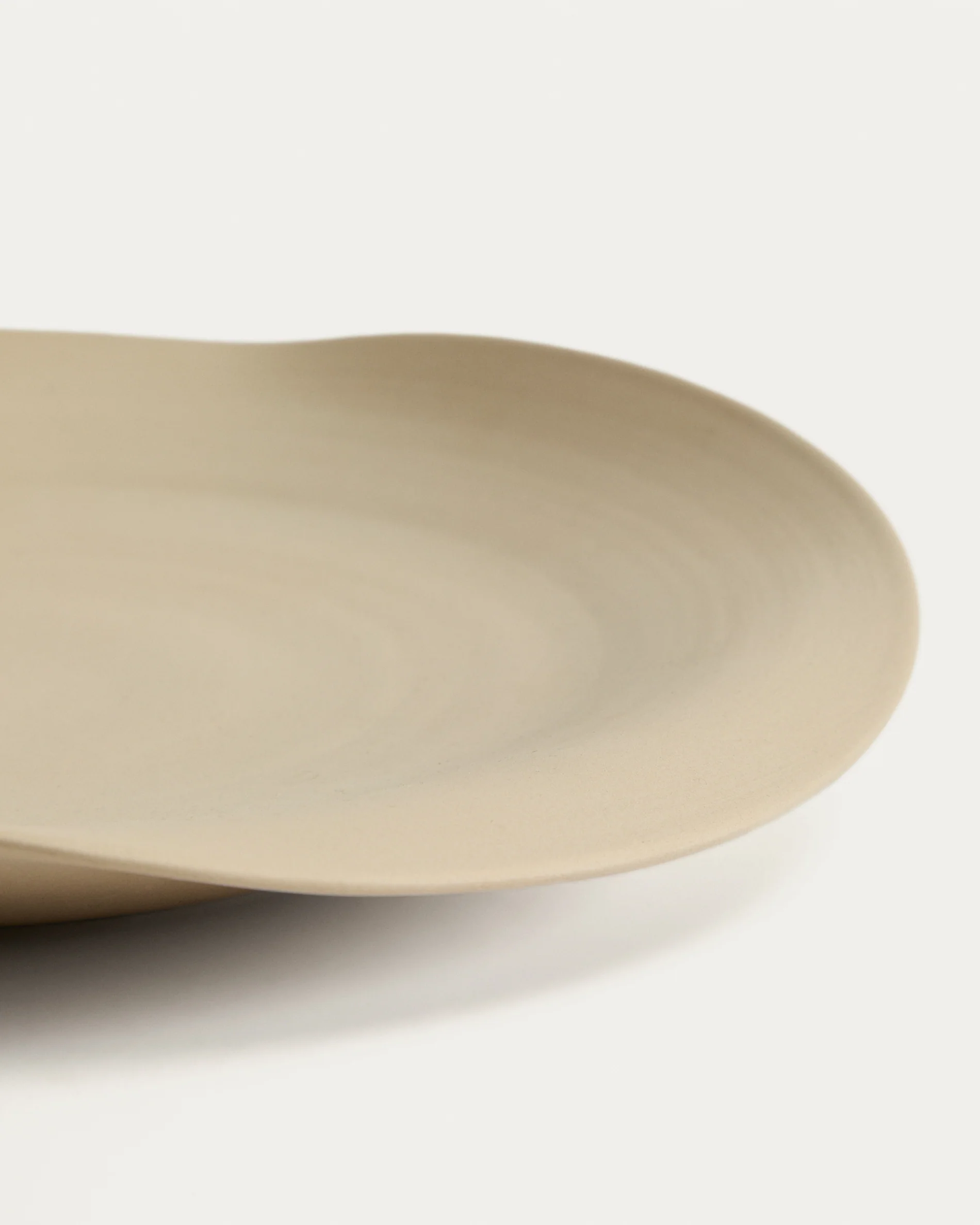 Ebenor beige ceramic table centerpiece Ø 30 cm - Image 5