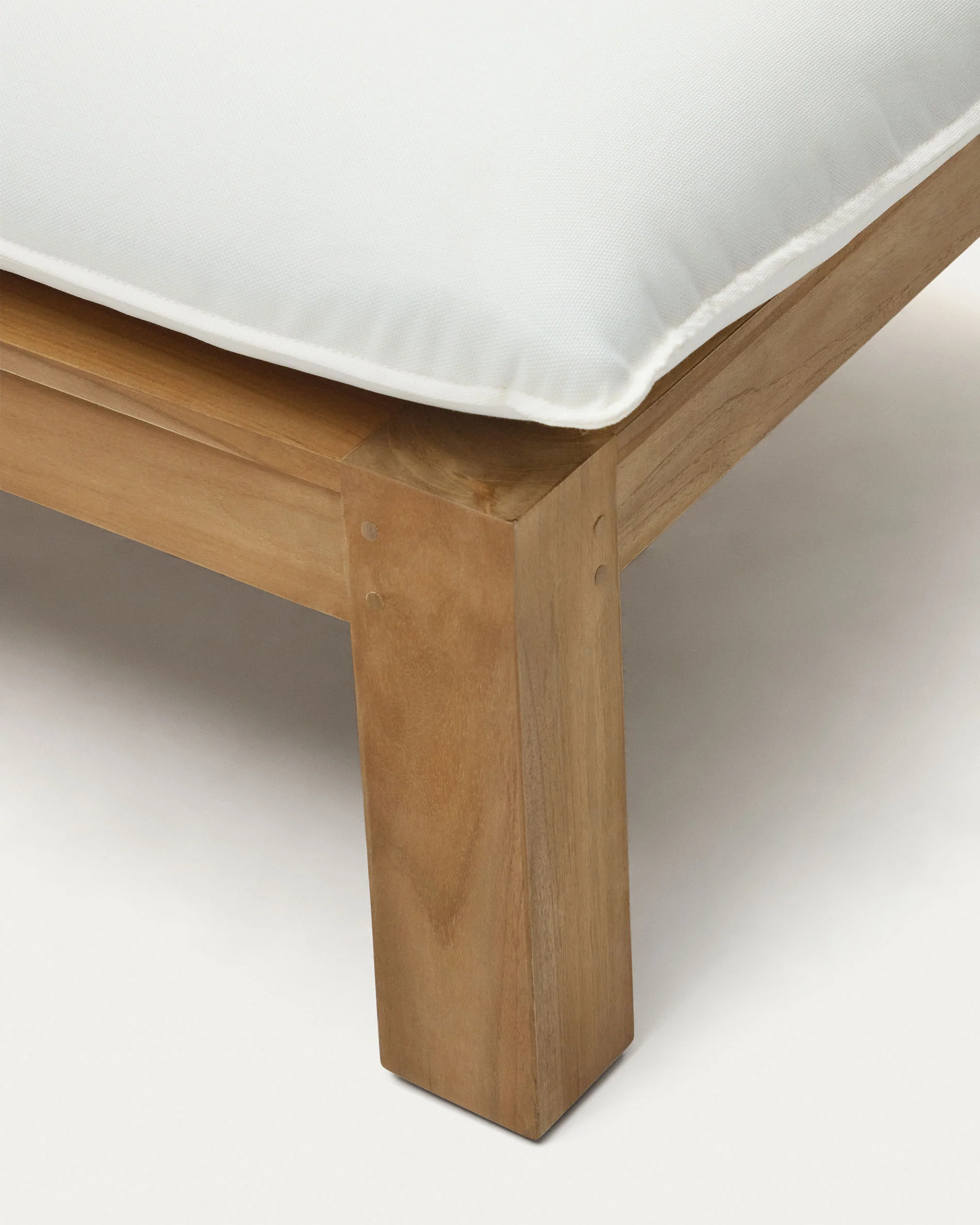 Forcanera solid teak sun lounger - Image 8