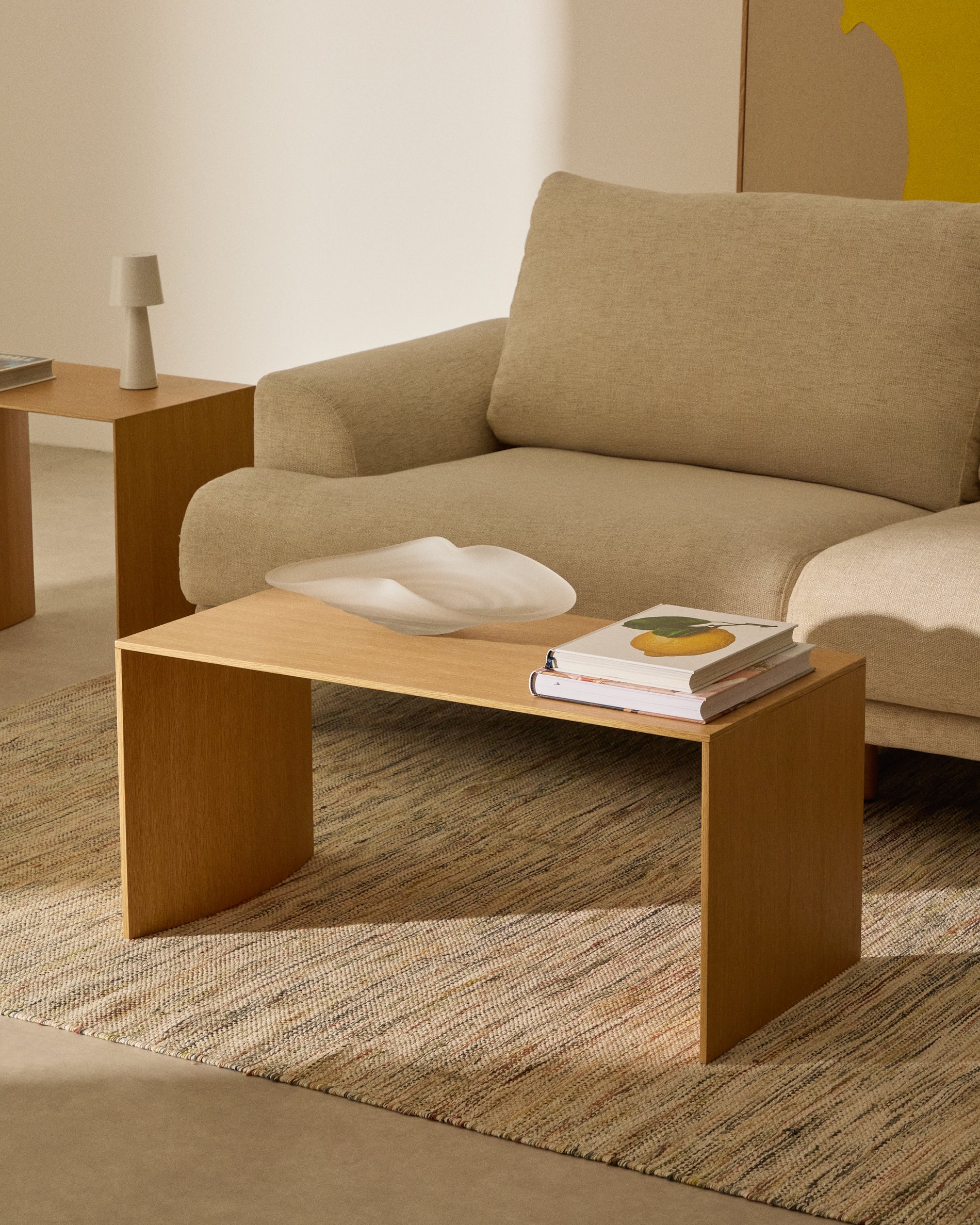 Litto oak veneer FSC Mix Credit coffee table, 90 x 45 cm - Image 7