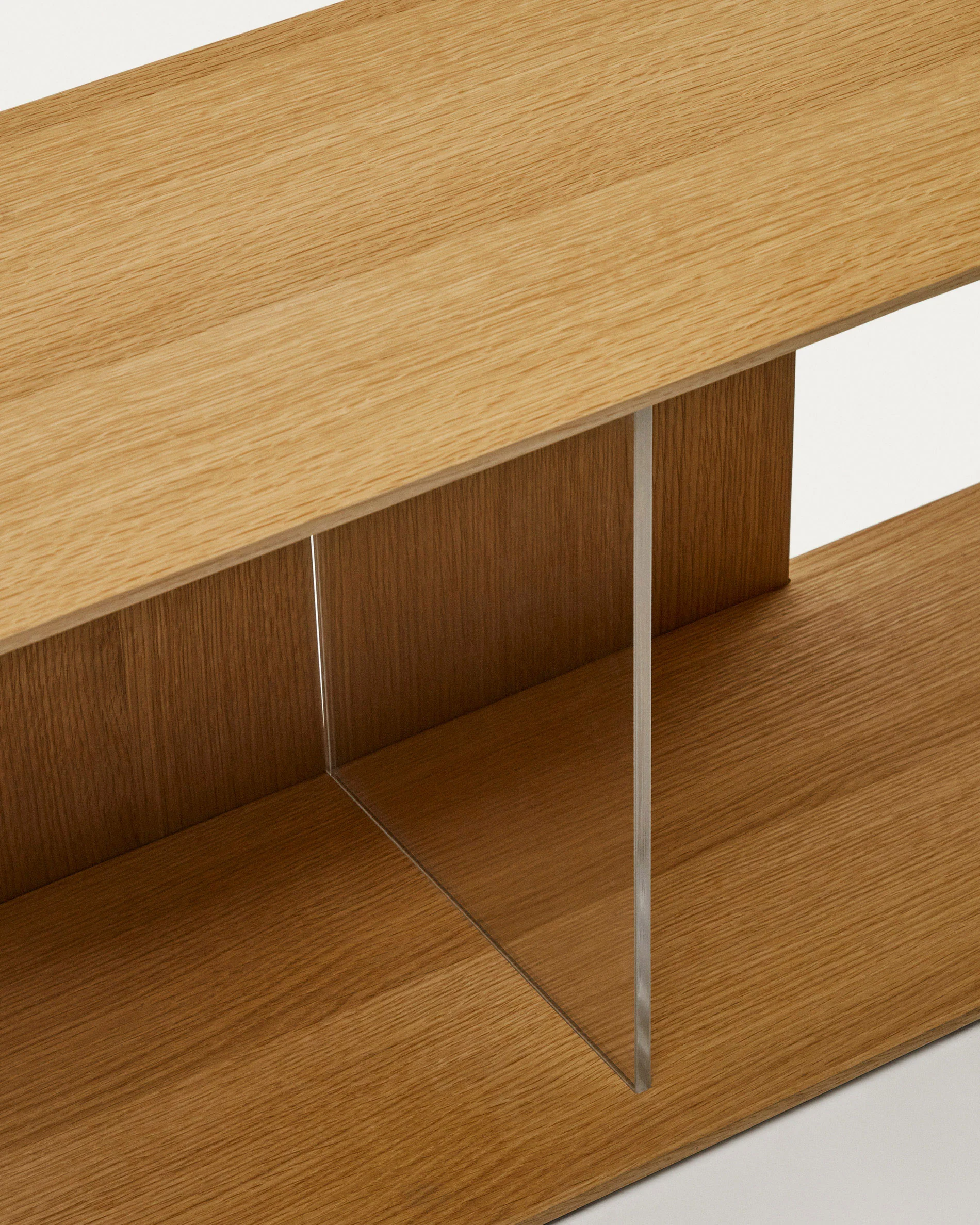 Litto set of 6 modular shelving units in oak wood veneer, 168 x 114 cm - Image 7