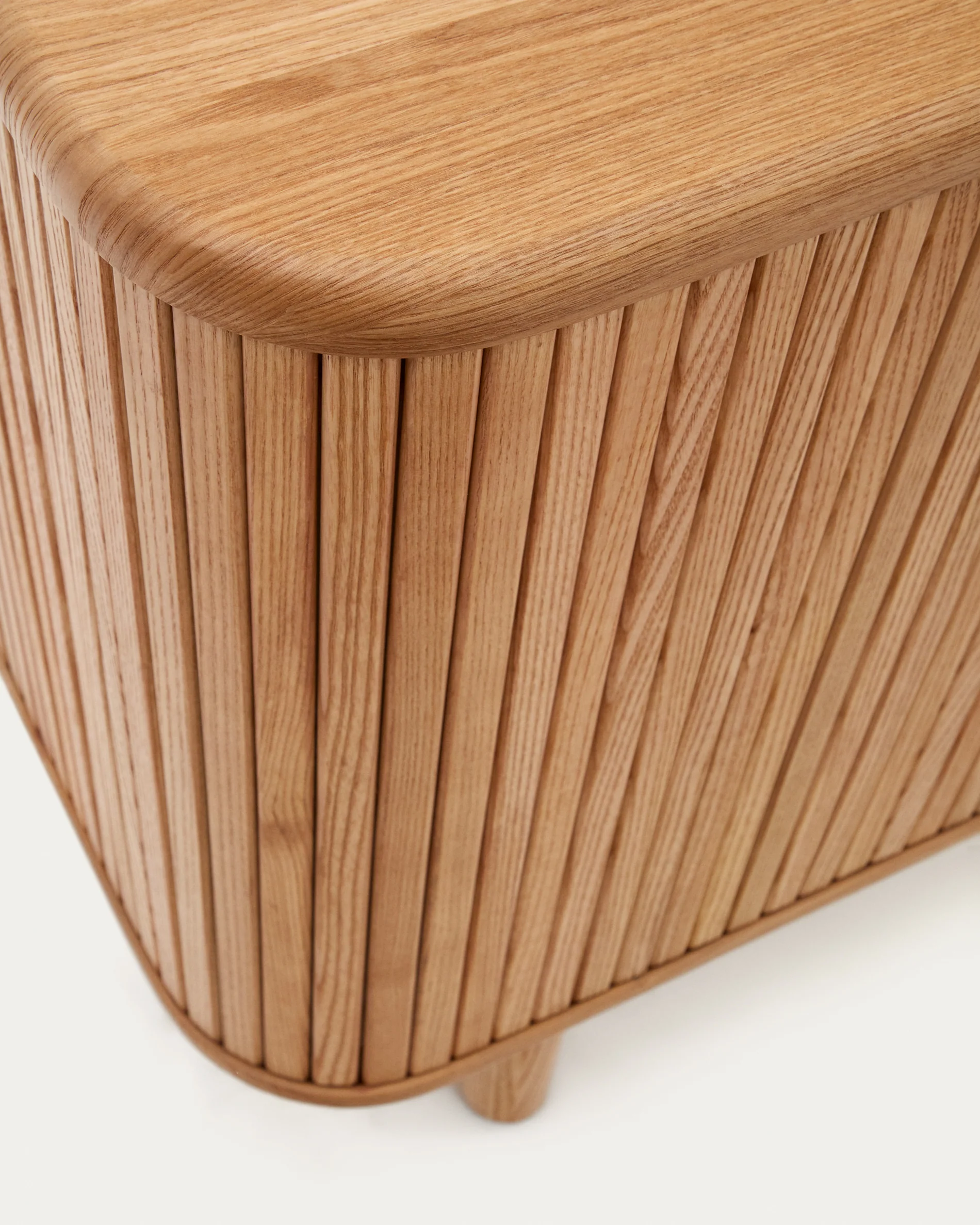 Mailen 2 door sideboard in ash veneer with a natural finish 180 x 75 cm - Image 5