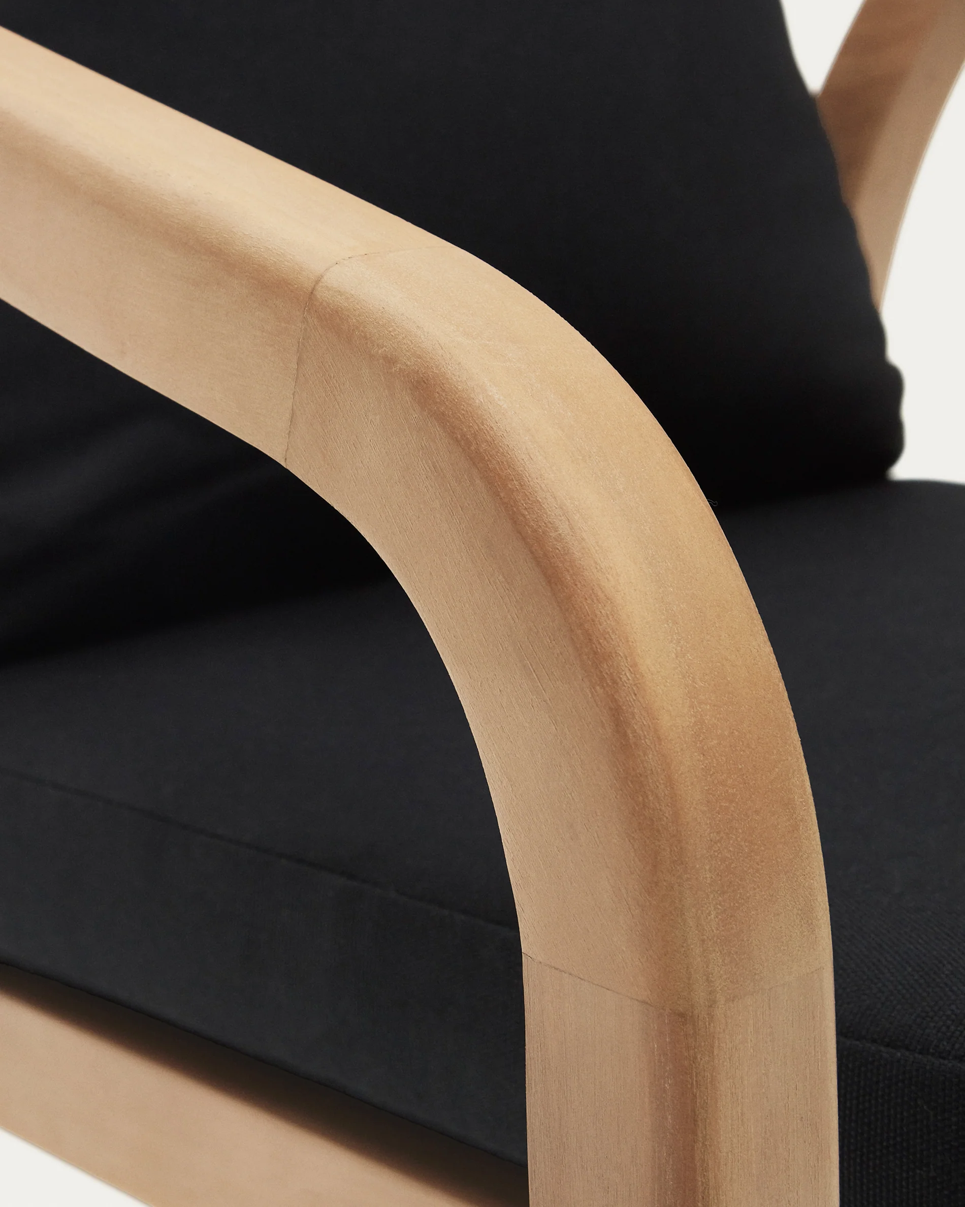 Malaret stackable chair in FSC 100% solid eucalyptus wood and black cord - Image 5