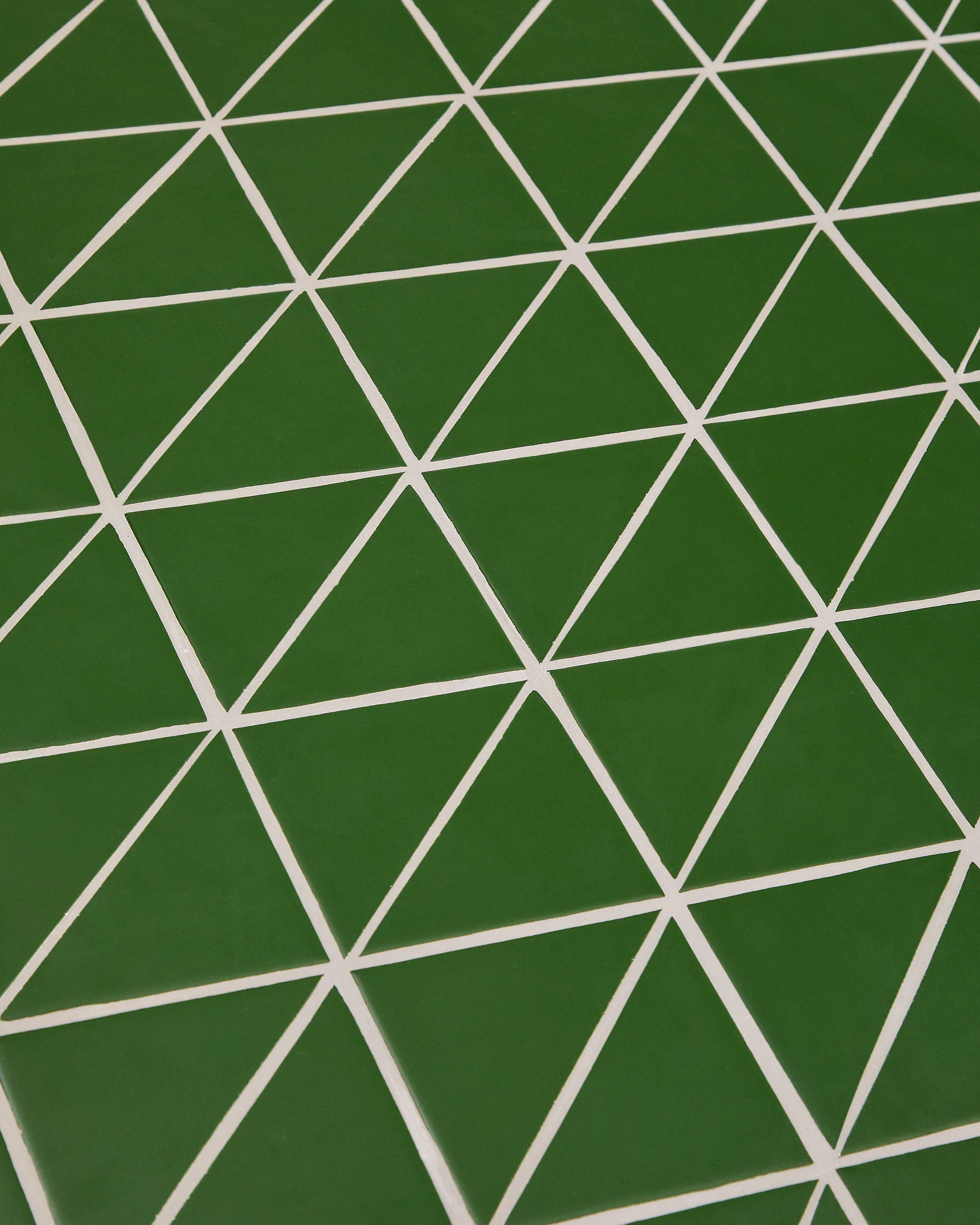 Maurina outdoor table in green galvanised steel with green tiles 182 x 91cm - Image 5