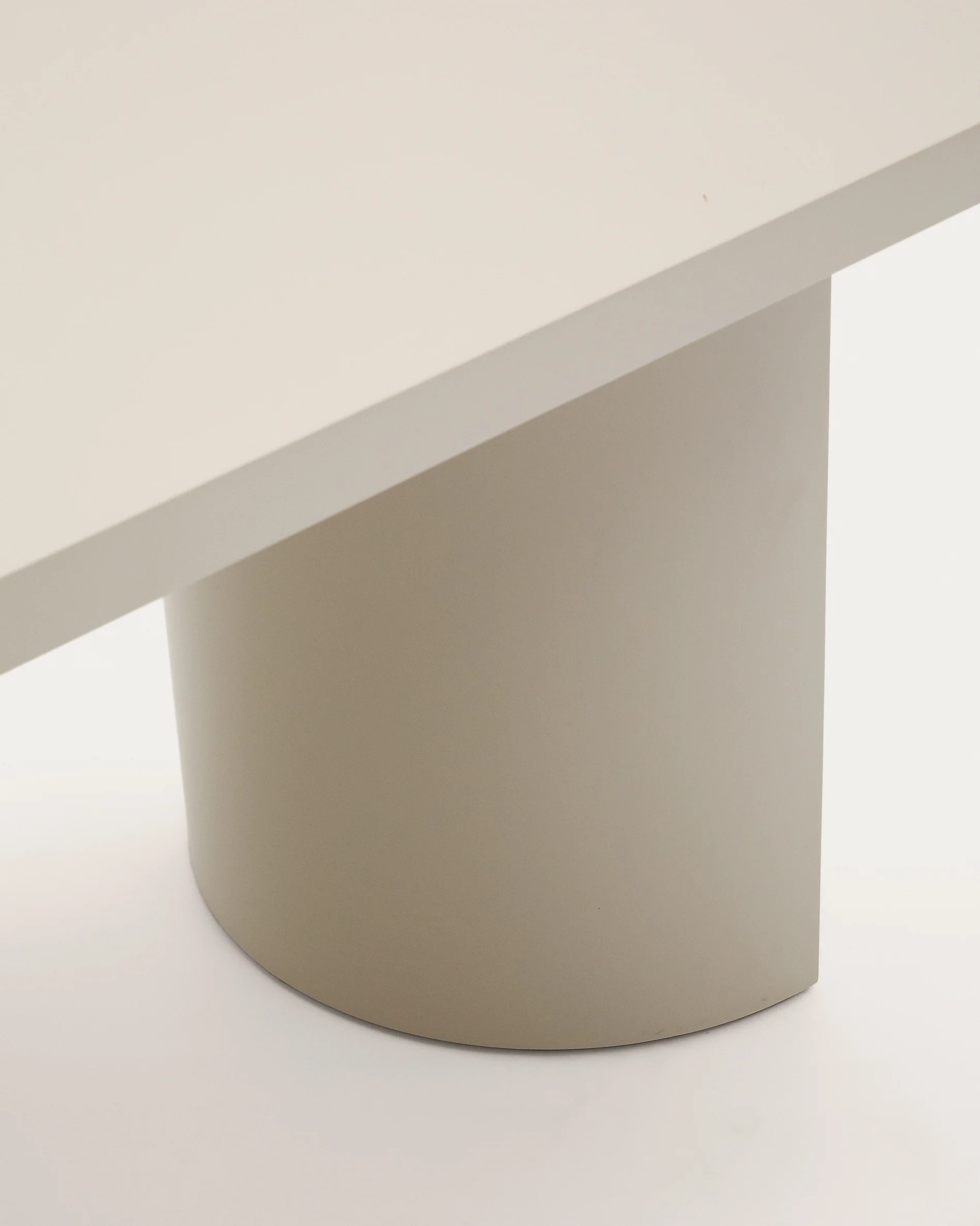 Nealy table in a lacquered MDF in an ecru finish, 200 x 100 cm - Image 5