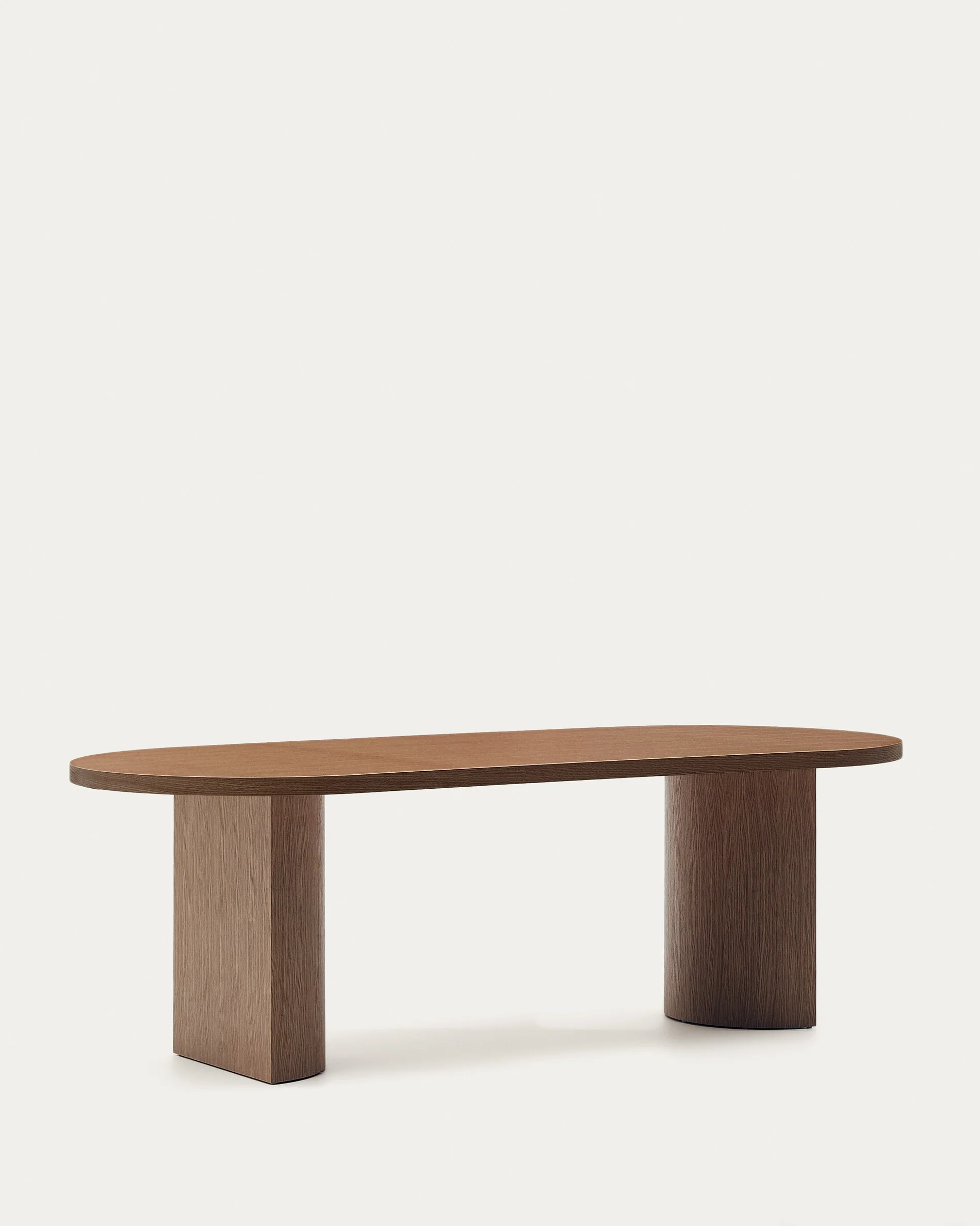 Nealy table with a walnut veneer in a natural finish, 240 x 100 cm - Image 9