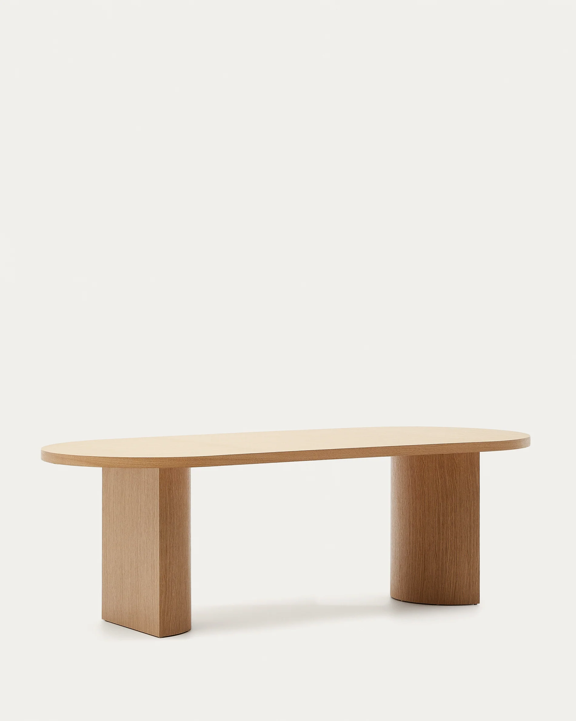 Nealy table with an oak veneer in a natural finish, 240 x 100 cm - Image 8