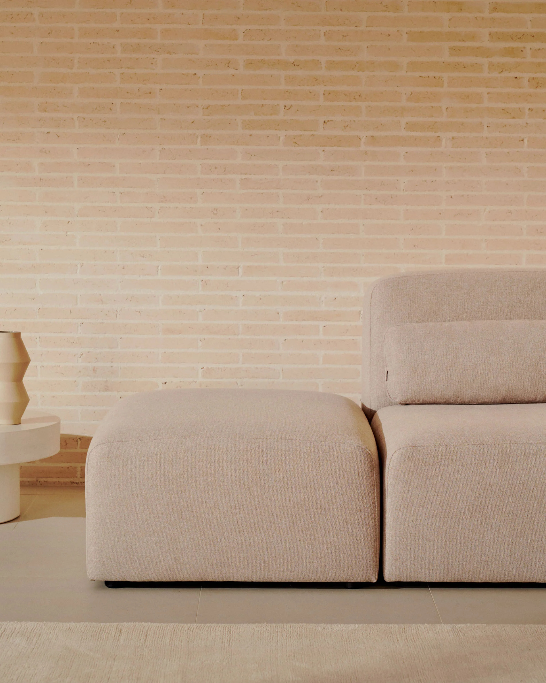 Neom 1 seater modular sofa with back module in beige, 169 cm FSC Mix Credit - Image 4