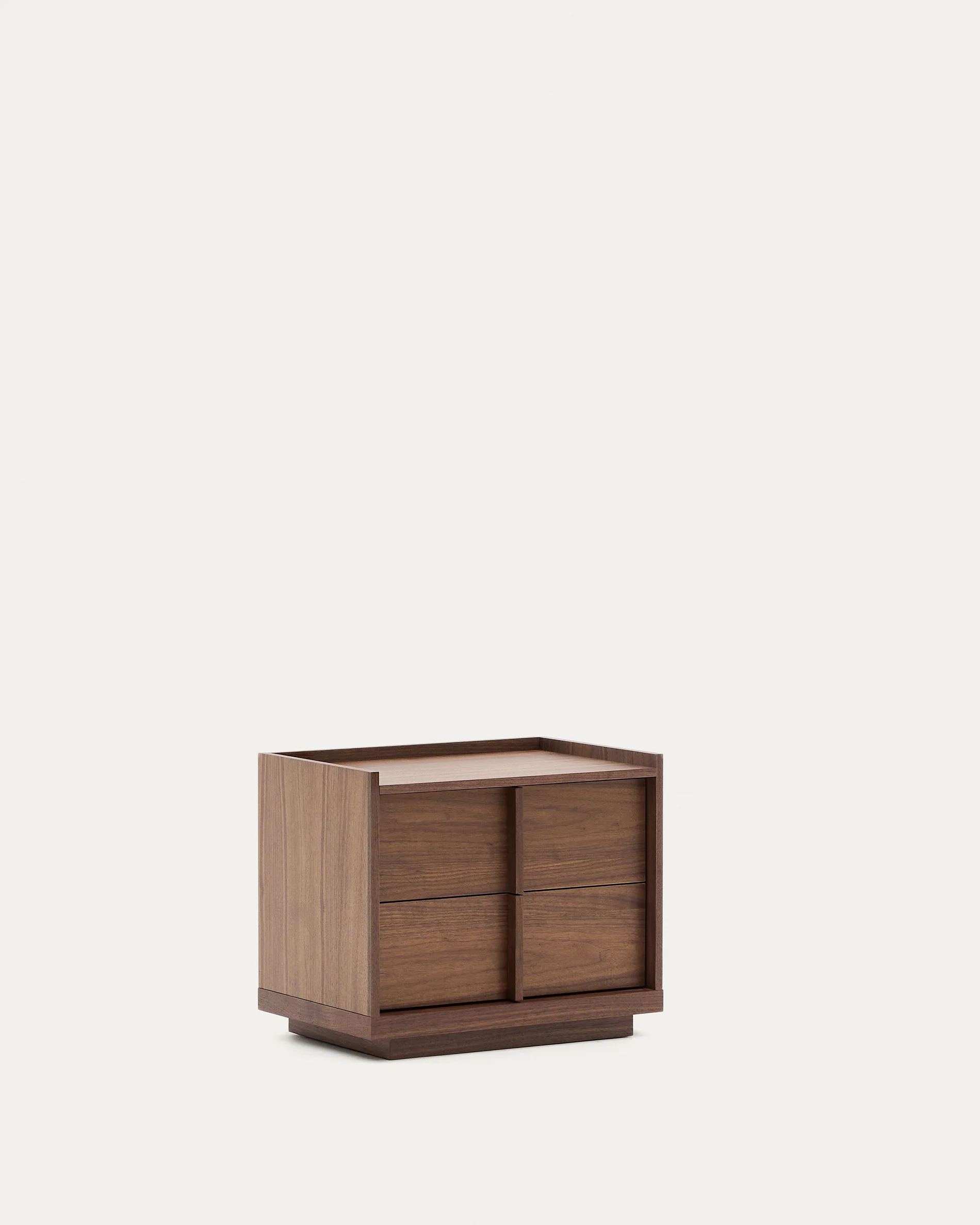 Onix bedside table, 2 drawers,  walnut veneer in a dark finish, 60 x 47 cm FSC Mix Credit - Image 6