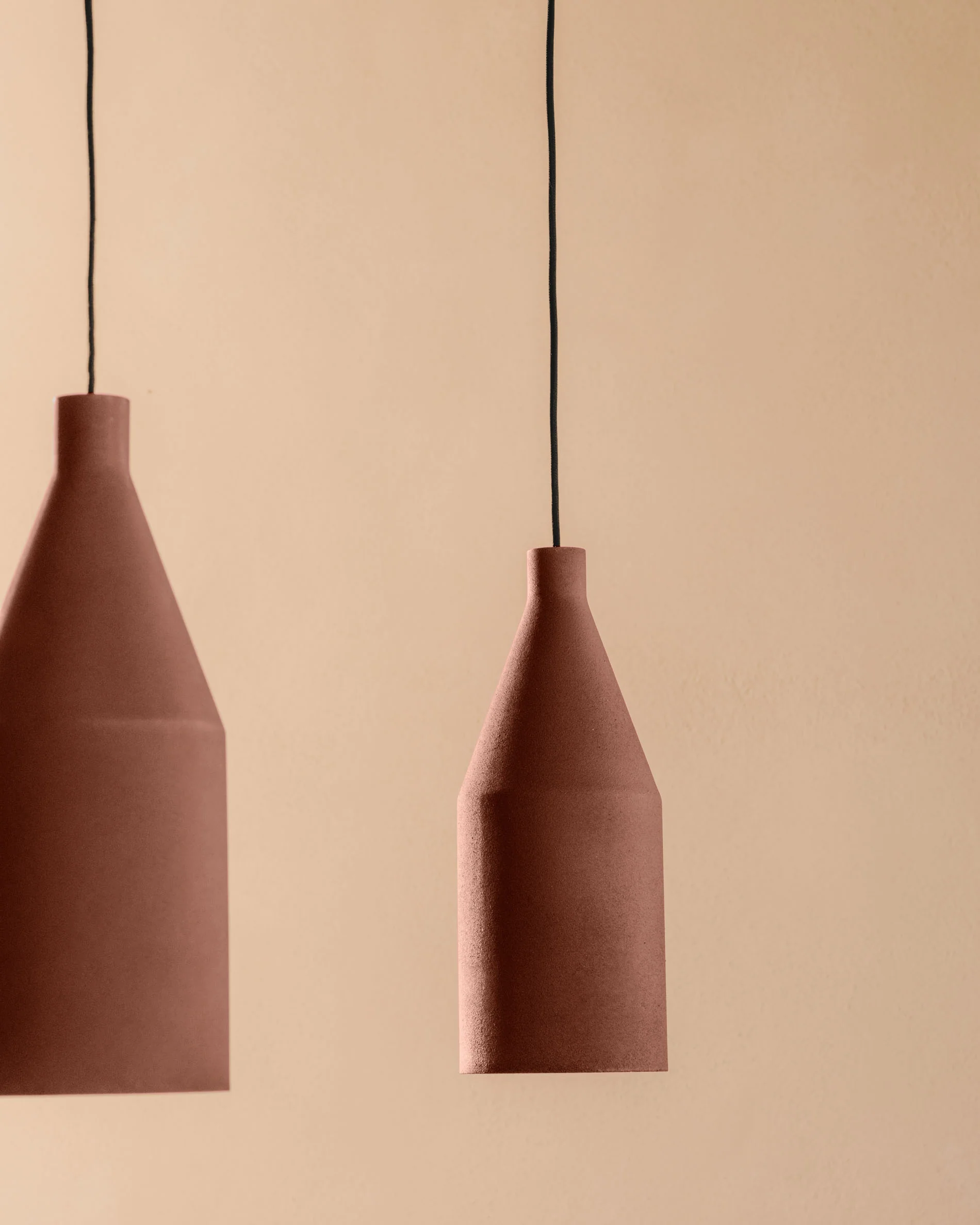 Peralta ceiling lamp in metal with a terractotta painted finish, Ø 15 cm - Image 4