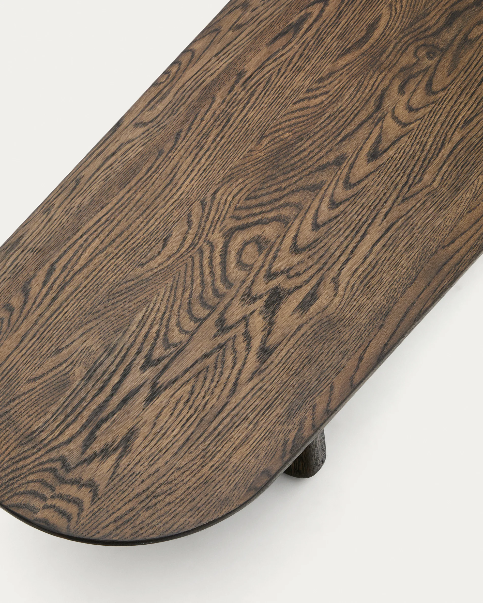 Pirita coffee table made from solid oak wood in a dark finish, 146 x 56.5 cm FSC 100% - Image 5