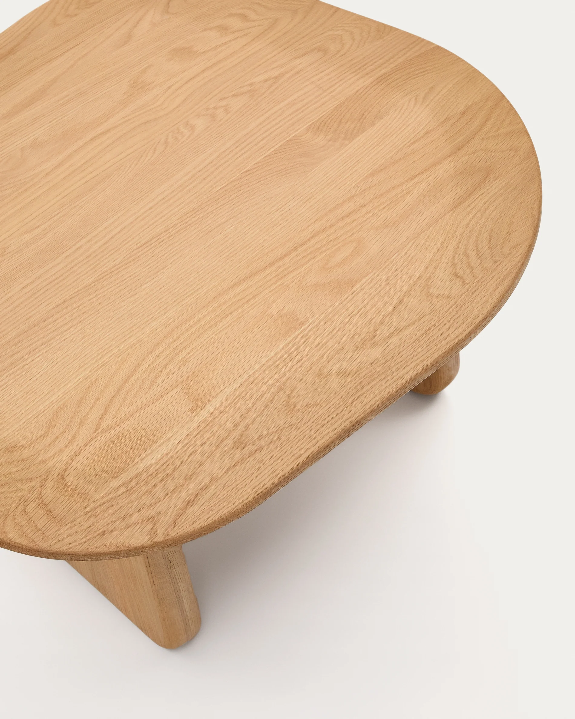 Pirita side table made from solid oak wood in a natural finish, 70.6 x 70 cm FSC 100% - Image 3