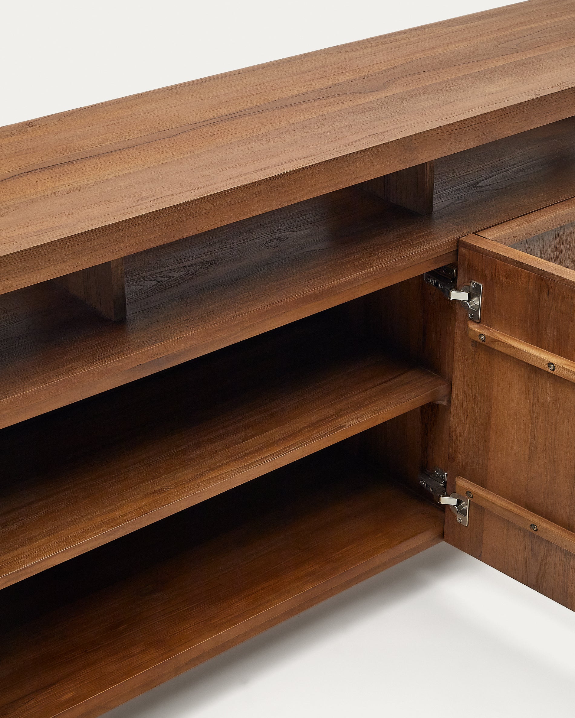 Sashi sideboard in solid teak wood 180 x 85 cm - Image 4