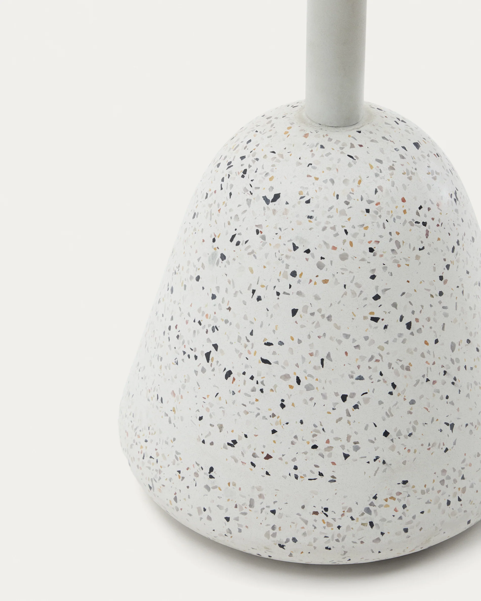 Saura coffee table with white terrazzo and natural acacia top, 32 x Ø55 cm FSC 100% - Image 3