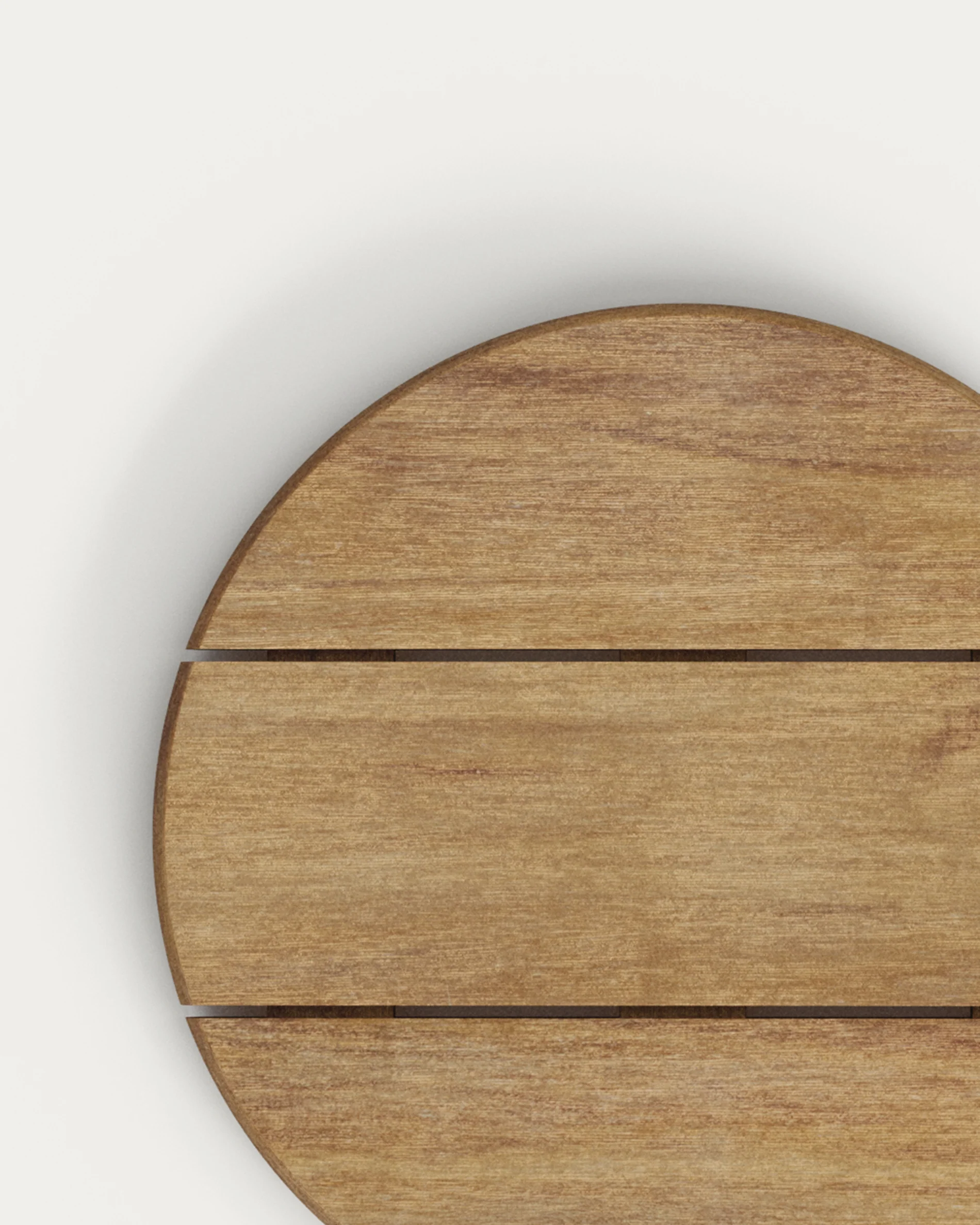 Saura round table top made of acacia wood in a natural finish, Ø43 cm FSC 100% - Image 2