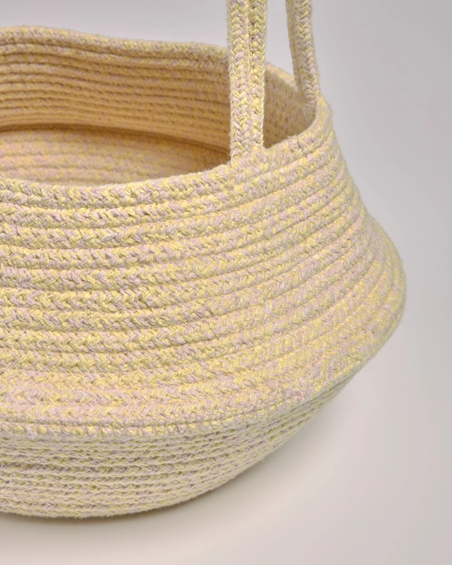 Sibila 100% cotton basket in beige - Image 2
