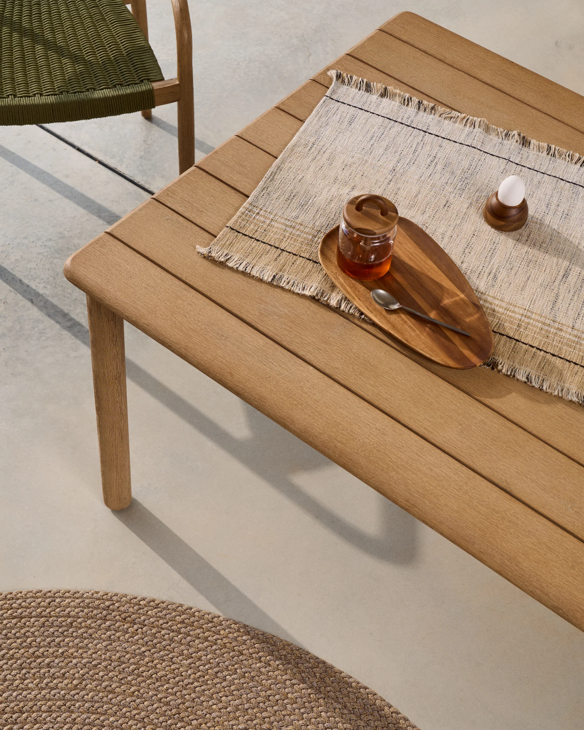 Sori table in FSC 100% solid acacia wood 200 x 100cm - Image 4