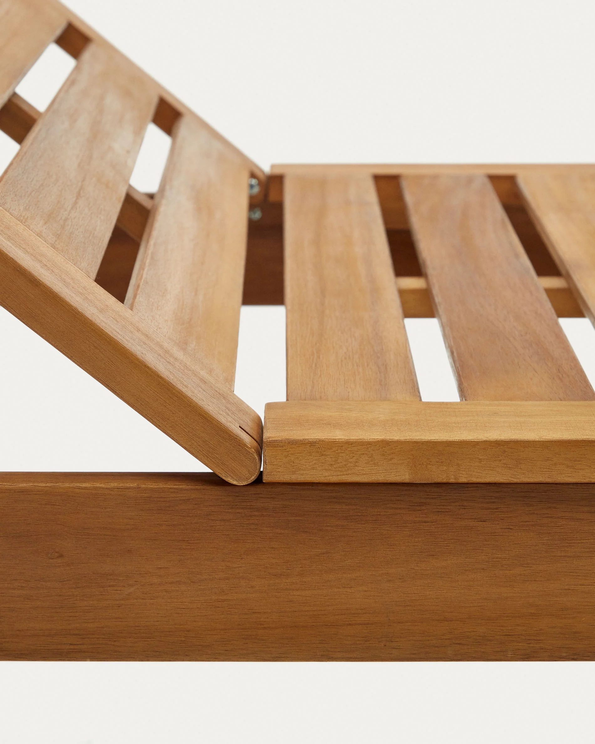 Sulamita outdoor sun lounger made from solid acacia wood FSC 100% - Image 3
