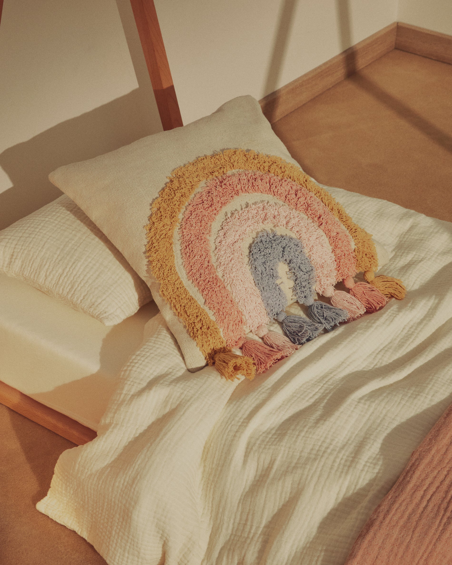 Tadea Cushion Cover cotton multicolor rainbow 45 x 45 cm - Image 2