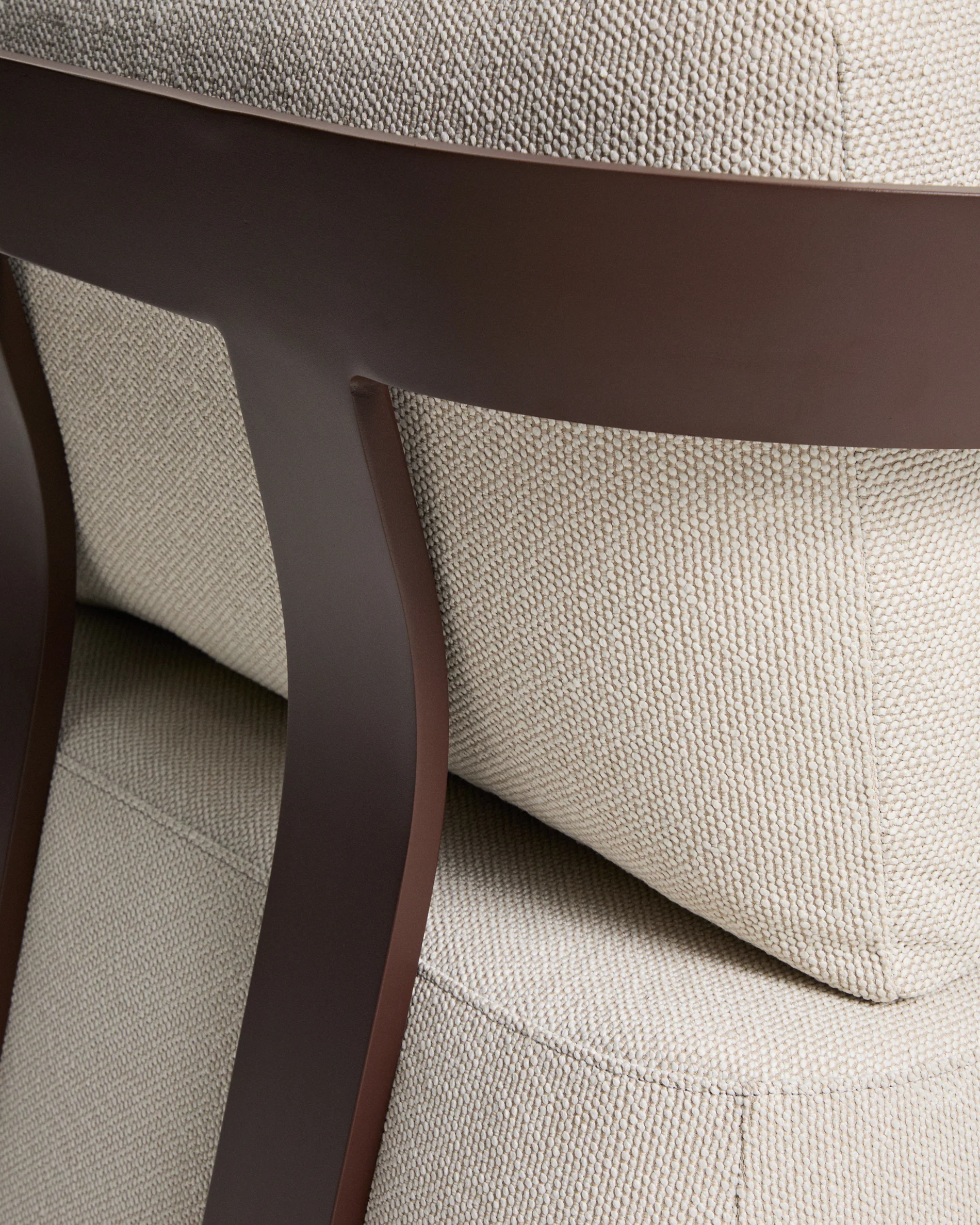 Tamaris brown aluminium outdoor armchair - Image 8