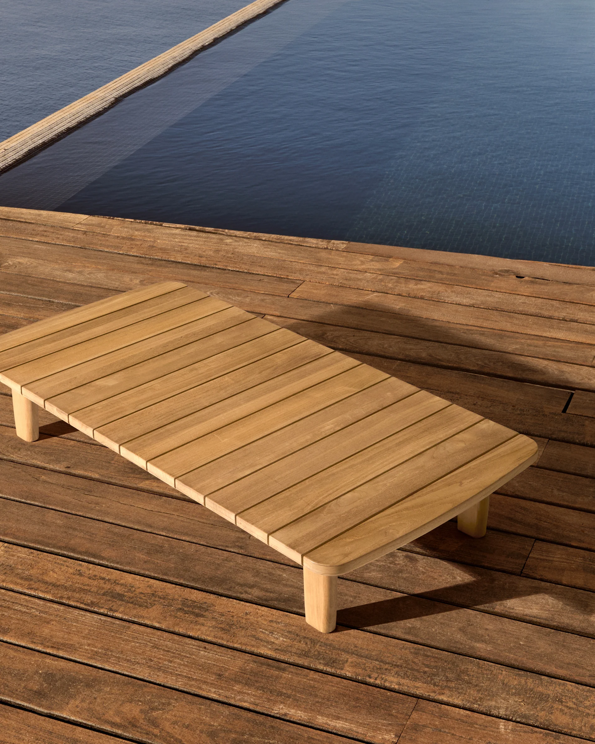 Tirant coffee table made from solid teak wood 140 x 70 cm FSC 100% - Image 2